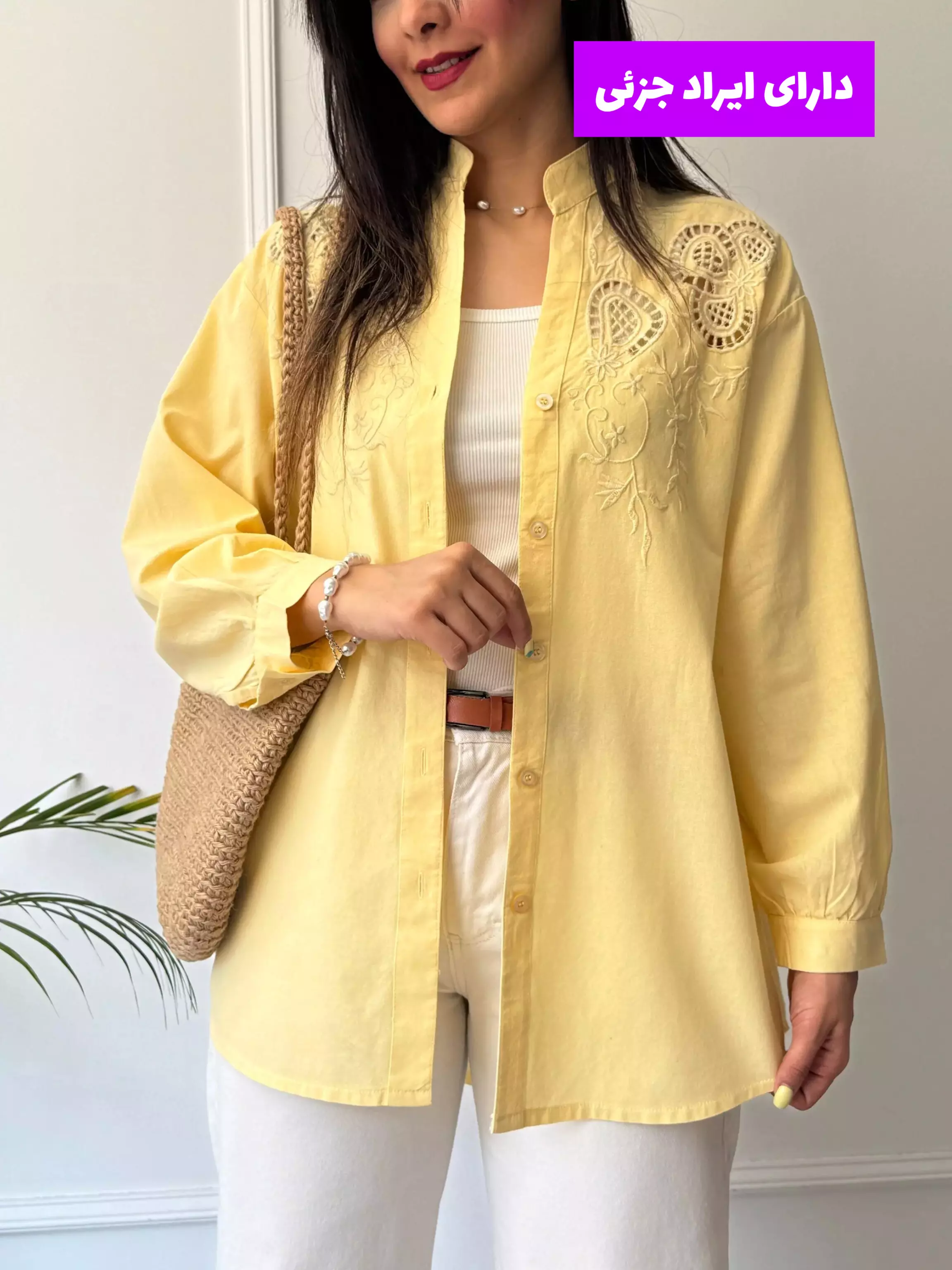 مانتو شومیزی مزونی زیبا ( دارای ایراد جزئی )
